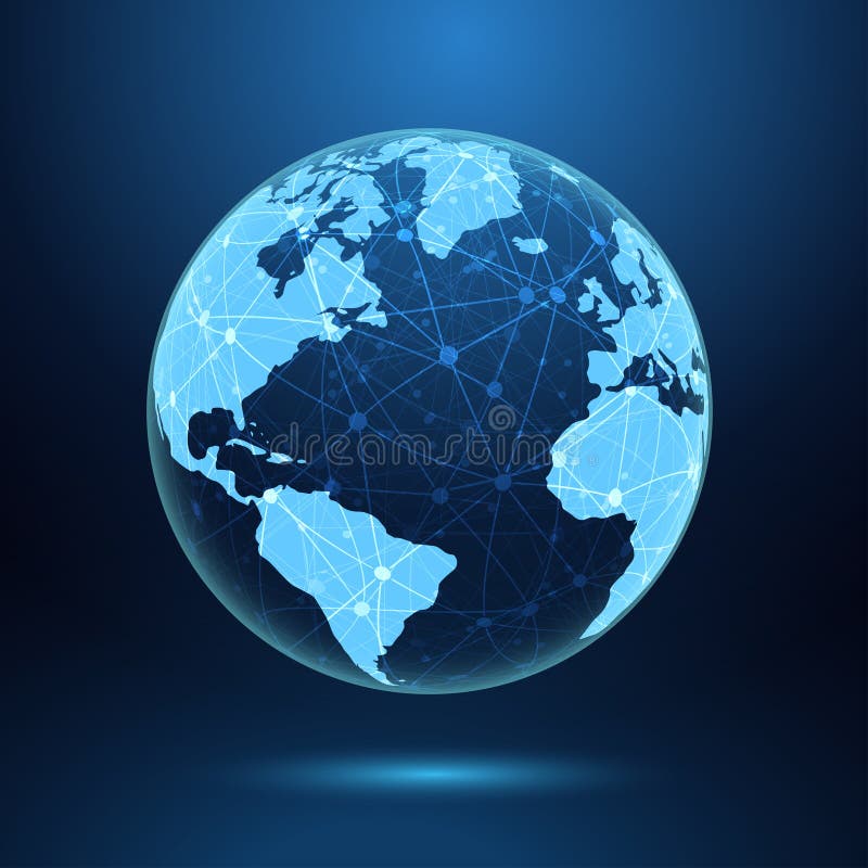 Sistema di comunicazione globale, connessione di rete - vettore