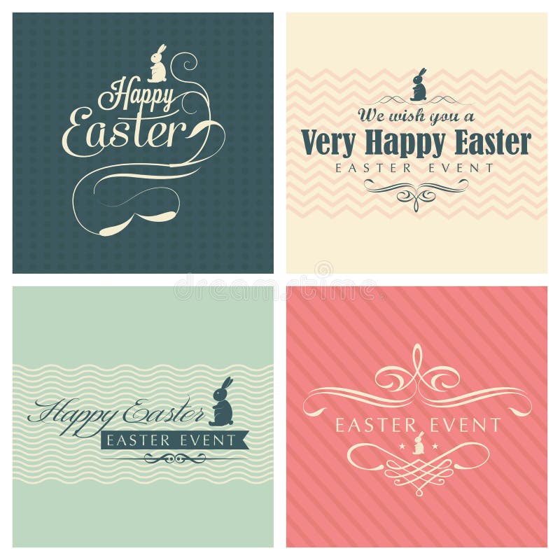 Sistema feliz de la tarjeta de felicitación de Pascua