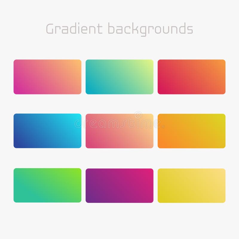 Sistema multicolor creativo abstracto del fondo Para el Web y las aplicaciones móviles Elementos modernos de la pendiente del vec ilustración del vector Sistema multicolor creativo abstracto del fondo Para el Web y las aplicaciones móviles Elementos modernos de la pendiente del vec ilustración del vector