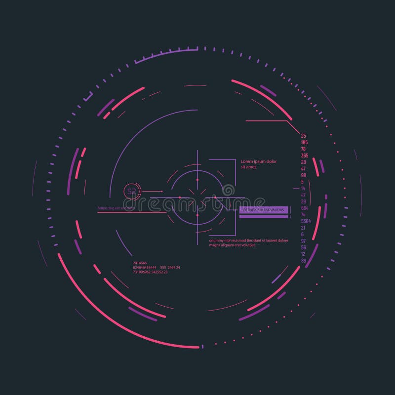 Sistema que apunta futurista libre illustration Sistema que apunta futurista libre illustration