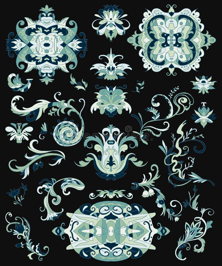 Sistema ?rabe de los ornamentos Elementos isl?micos tradicionales para la tela, impresiones, papel de embalaje, tarjeta, invitaci libre illustration Sistema ?rabe de los ornamentos Elementos isl?micos tradicionales para la tela, impresiones, papel de embalaje, tarjeta, invitaci libre illustration