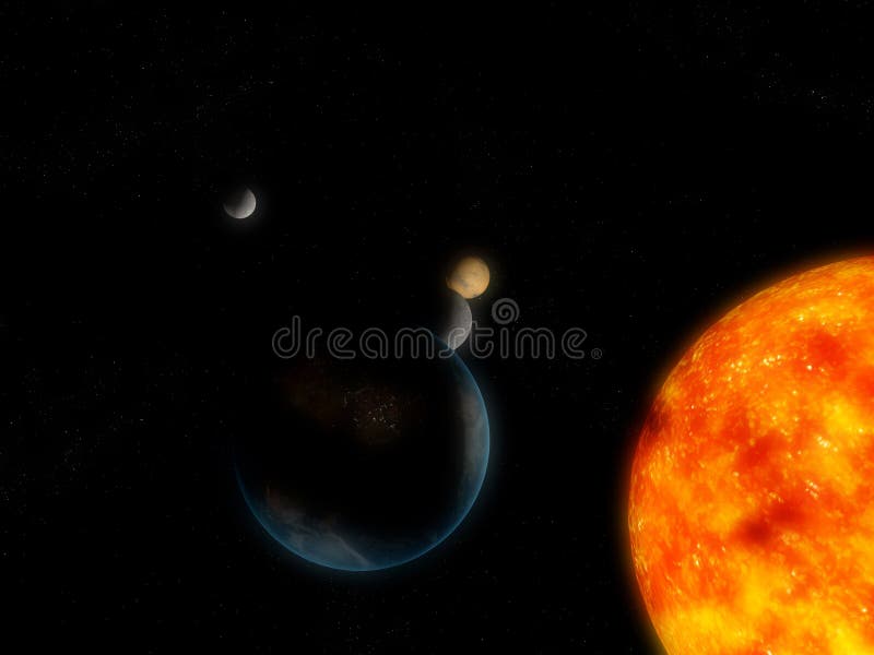 Sistema Solar ilustração do vetor