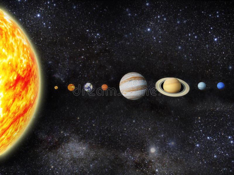 Illustration of our solar system. - 3D REnder Maps from. Illustration of our solar system. - 3D REnder Maps from