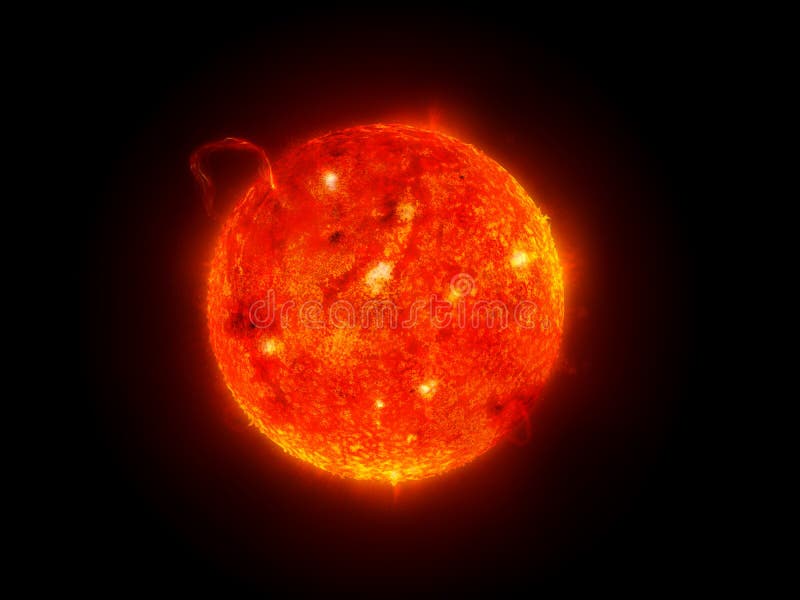 Sistema solar - sol ilustração do vetor