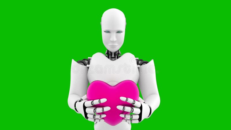 Sisteme automate futuriste de inteligență artificială a roboților pe fond negru și verde royalty free illustration