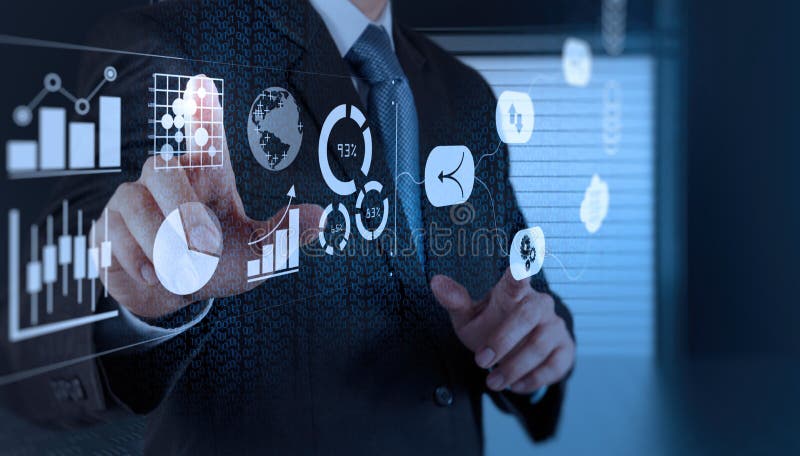 Sisteme de gestionare a datelor cu ajutorul conceptului de analiză a activității. royalty free stock photos