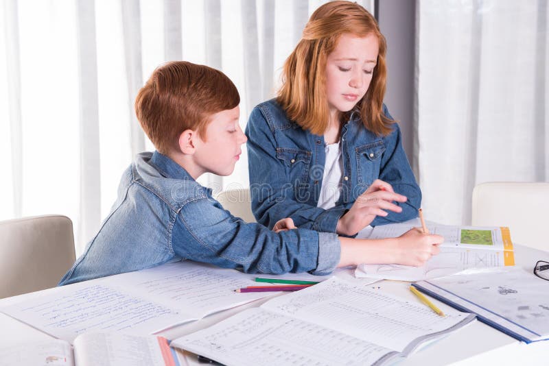 Sister Helping Brother Telegraph 