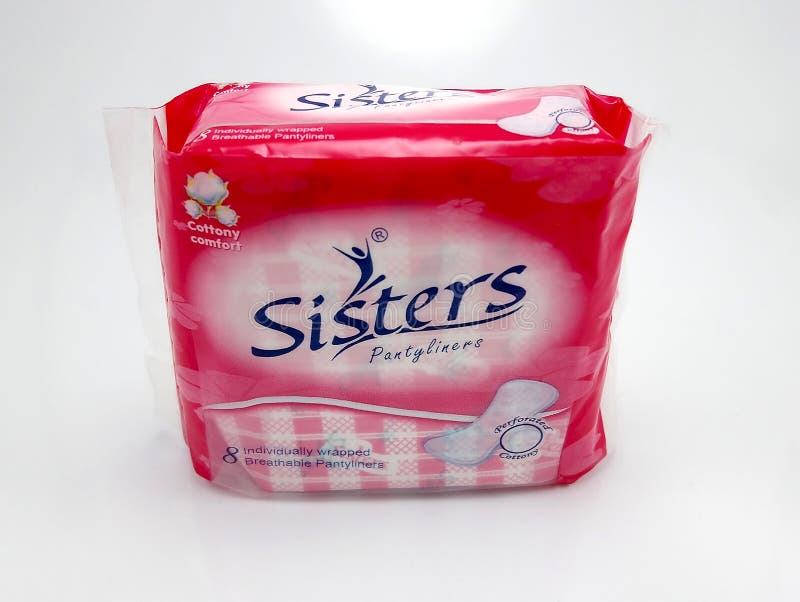 Sisters Pantyliners Liners in the Philippines Editorial Photography