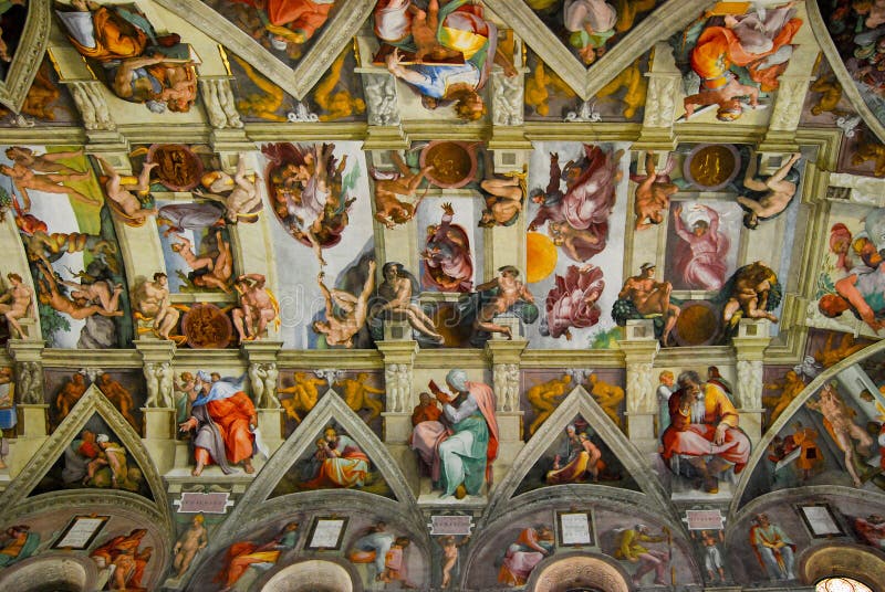 Sistine Chapel Ceiling Stock Photos Download 564 Royalty