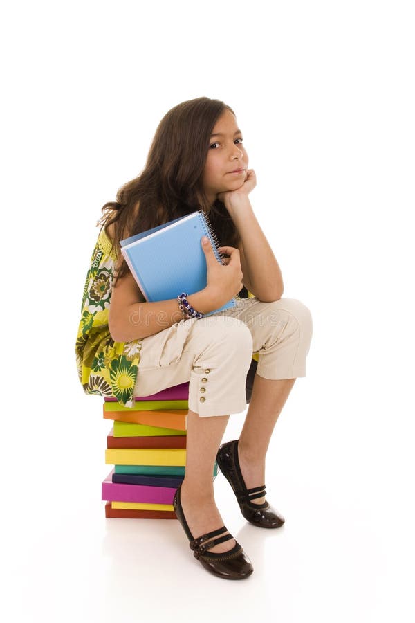 Sit On Books Royalty Free Stock Images Image 15420049
