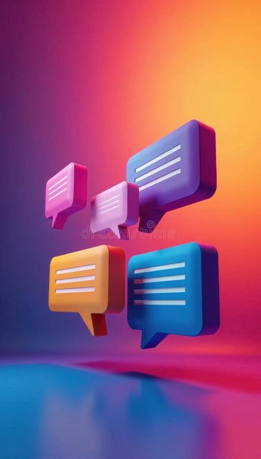 Site-ul web modern cu aplicația mobilă Chatbot Speech Bubbles stock illustration