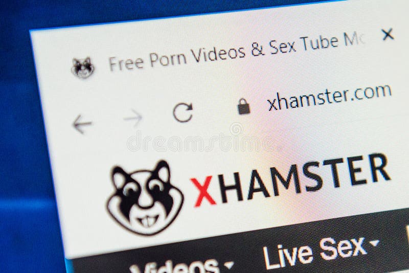 Page D Accueil Du Site Internet De Xhamster Sur L écran Du Xhamstercom D Url De Pc Image Stock