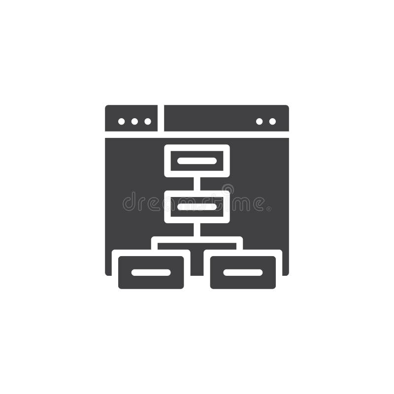 Sitemap vector icon royalty free illustration Sitemap vector icon royalty free illustration