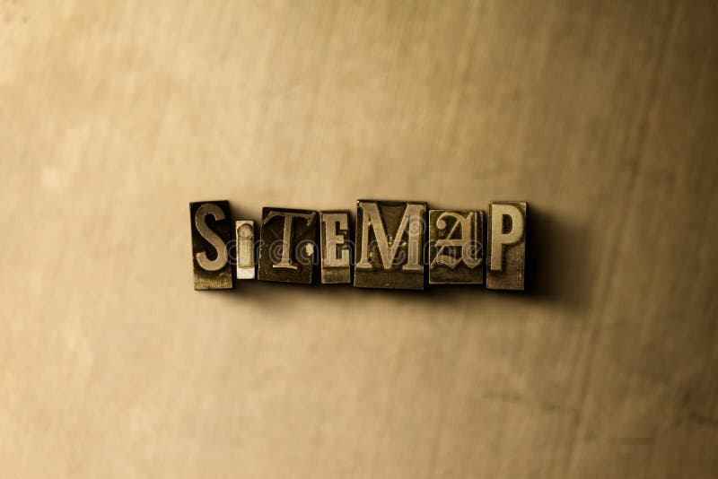 SITEMAP - конец-вверх grungy слова typeset годом сбора винограда на фоне металла стоковая фотография rf SITEMAP - конец-вверх grungy слова typeset годом сбора винограда на фоне металла стоковая фотография rf