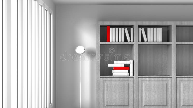 Sitio blanco con los libros libre illustration Sitio blanco con los libros libre illustration