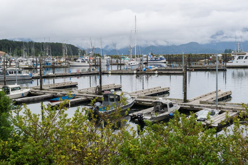 Sitka Marina editorial photo. Image of marina, forest 80821811