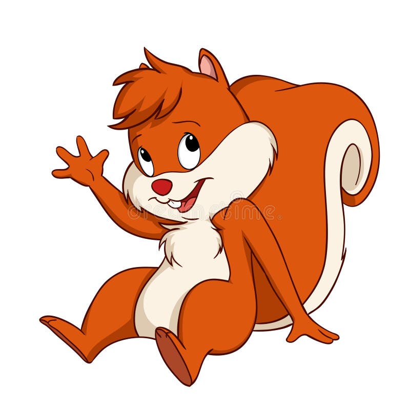 Sitting Cartoon Squirrel Cub Welcome Gesture Stock Vector - Illustration of mammal, furry: 43167829 Sitting Cartoon Squirrel Cub Welcome Gesture Stock Vector - Illustration of mammal, furry: 43167829