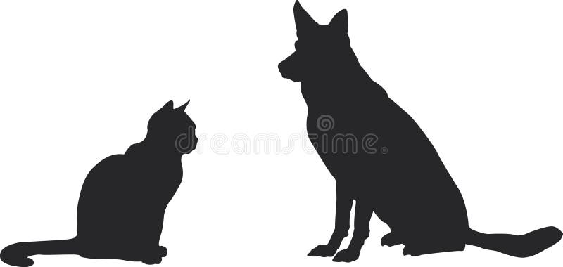 Download Sitting Dog German Shepherd Stock Vector - Illustration of ...