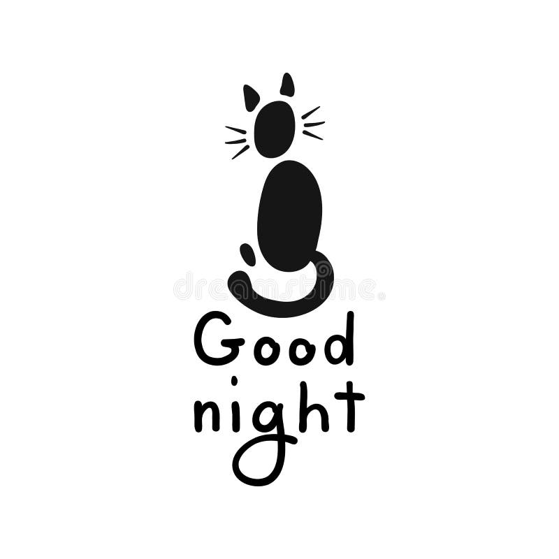 Good Night Cartoon Collection Stock Illustrations – 1,092 Good Night ...