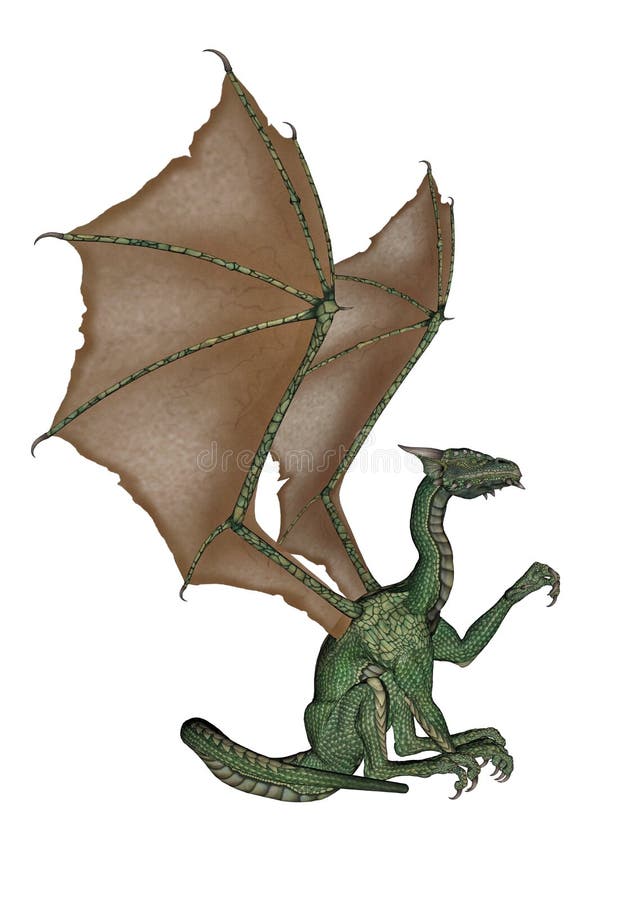 Sitting dragon stock illustration. Illustration of magic 31775549