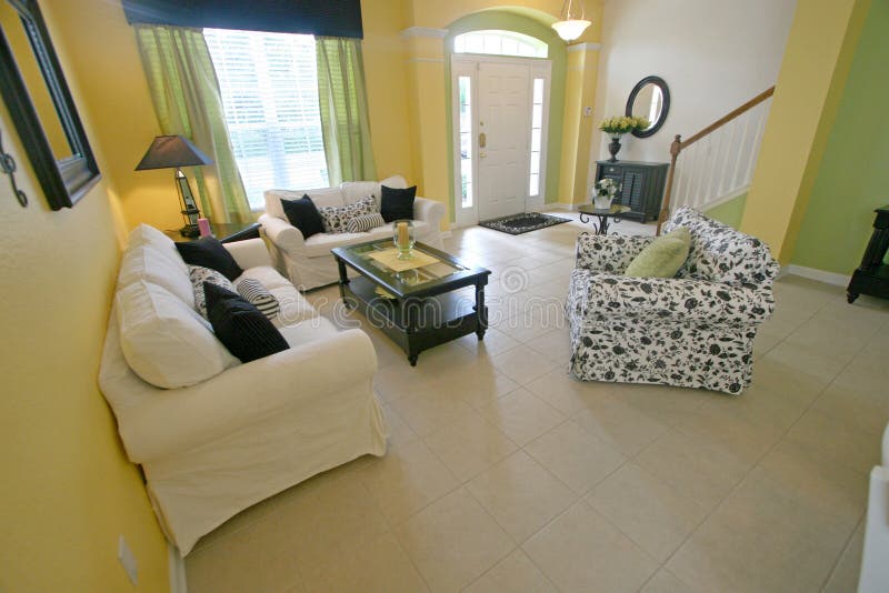 Sitting Room stock photo. Image of house, home, white 52663584