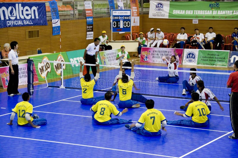 Sitting Volleyball for the Disabled Editorial Image Image of