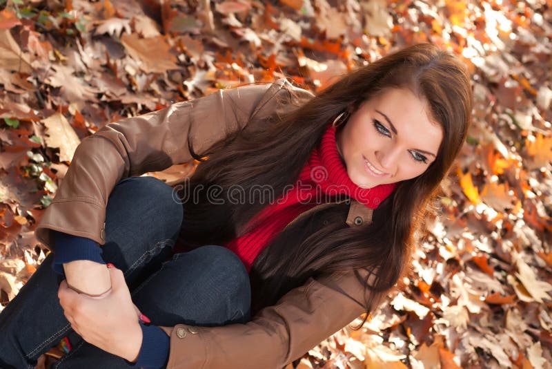 sitting-and-witing-in-the-autumn-stock-image-image-of-happy-cold