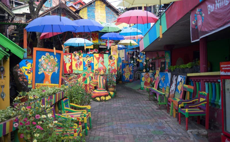 Situation of rainbow village, Semarang-Indonesia stock photos Situation of rainbow village, Semarang-Indonesia stock photos