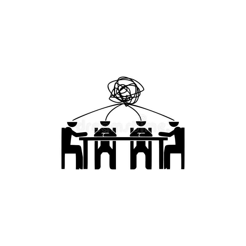 Sitzender Geistesblitz, Firmenikone Element der Sitzenlageikone für mobile Konzept und Netz Apps Glyphgeistesblitz, Firmenikone C stock abbildung
