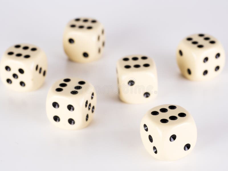 Six dice with six