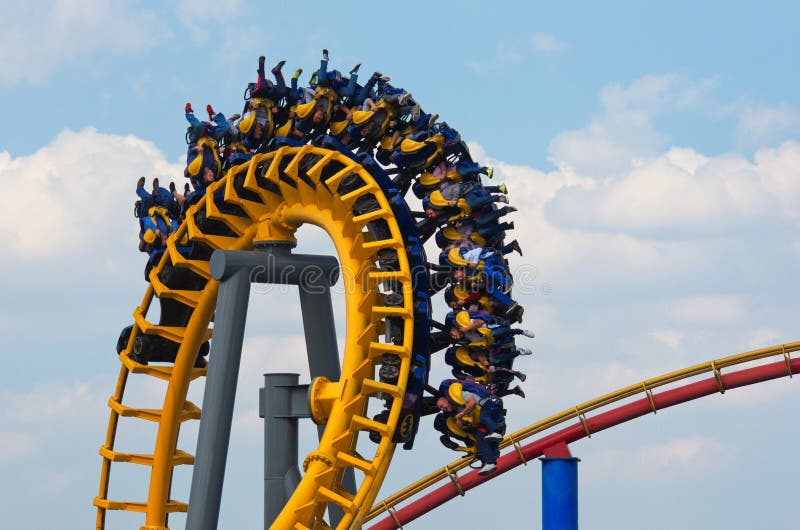 Mexico City, Mexico - December 1, 2016 : Six Flags Adventure amusement park in Mexico City.