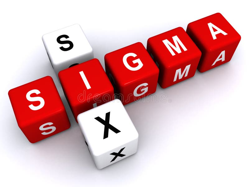 Letter blocks spelling the words Six Sigma, business concept on a white background. Letter blocks spelling the words Six Sigma, business concept on a white background.