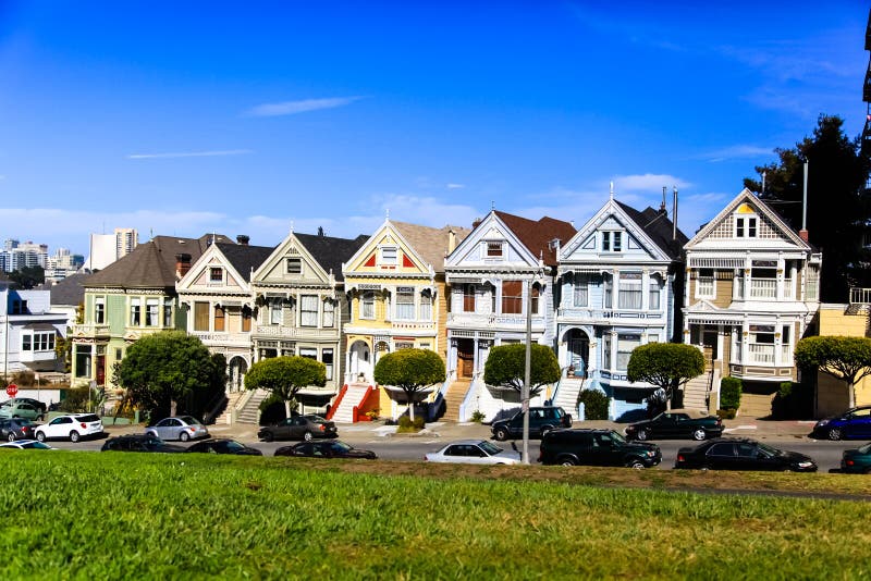 San Francisco Six Sisters stock image. Image of alamo 6494457