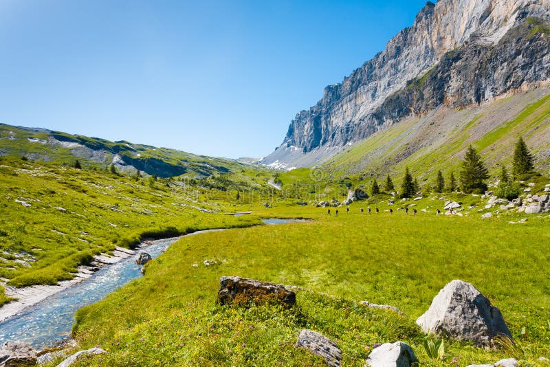 Sixt Fer un parco nazionale H della Francia delle alpi di Cheval fotografia stock libera da diritti Sixt Fer un parco nazionale H della Francia delle alpi di Cheval fotografia stock libera da diritti