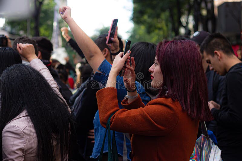 Sixth day of protests in Bogota Colombia stock photo Sixth day of protests in Bogota Colombia stock photo