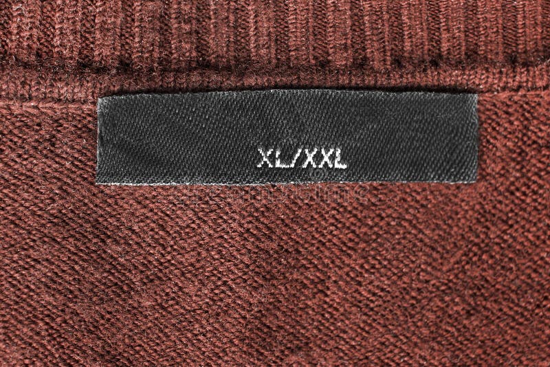Size clothes label stock photo. Image of information 88613992