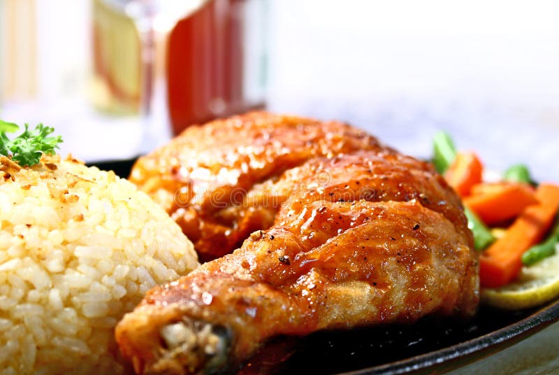 Sizzling chicken stock image. Image of cooking, chicken - 2676349