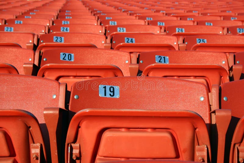 Sièges de stade photographie stock Sièges de stade photographie stock