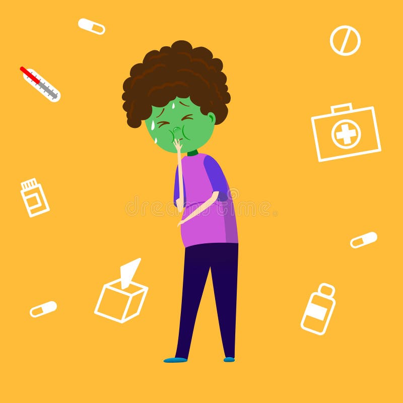 Sjukt barn med mageknip Kväljning- och mageproblem som orsakas av matförgiftning infographic vektorillustration in vektor illustrationer Sjukt barn med mageknip Kväljning- och mageproblem som orsakas av matförgiftning infographic vektorillustration in vektor illustrationer