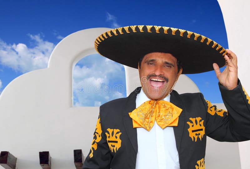 sjunga för stående för charrohusmariachi mexikanskt royaltyfri foto sjunga för stående för charrohusmariachi mexikanskt royaltyfri foto