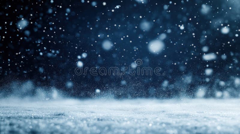 . sjunkande snöflingor skapar magisk vinteratmosfär