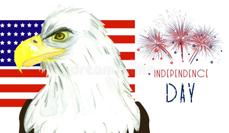 Självständighetsdagen i Amerika stock illustrationer Självständighetsdagen i Amerika stock illustrationer