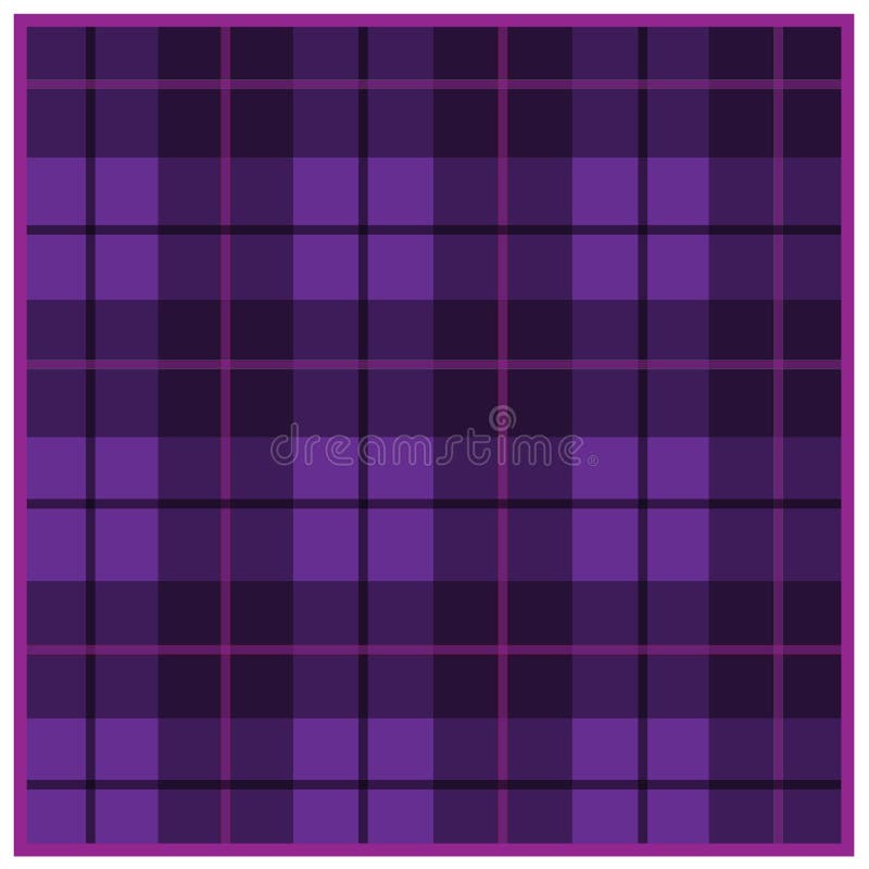Scottish Purple Diagonal Tartan Plaid Seamless Pattern Eps 10 Stock