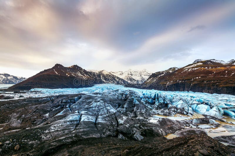 Skaftafell lodowiec, Vatnajokull park narodowy w Iceland