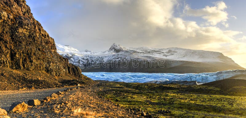 Skaftafellsjokull glaciär, Island arkivfoto Skaftafellsjokull glaciär, Island arkivfoto