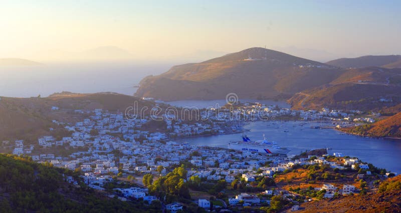 Skala Bay on Patmos Island