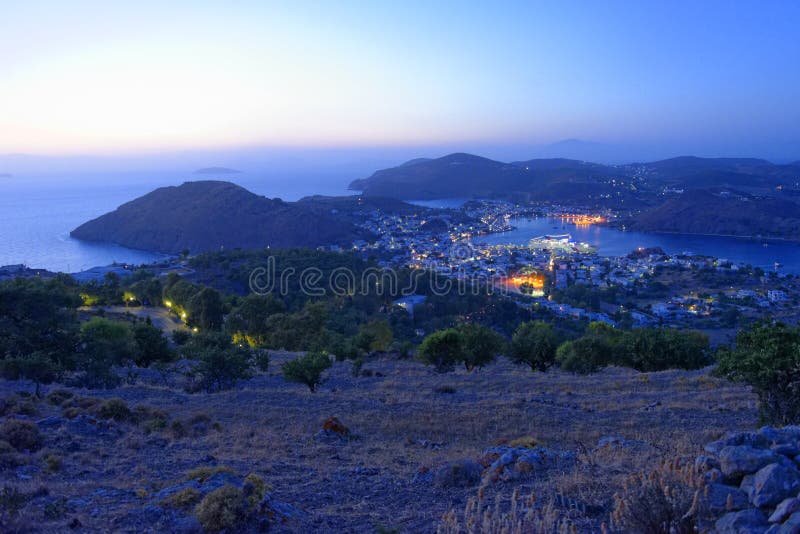 Skala harbor on Patmos Island