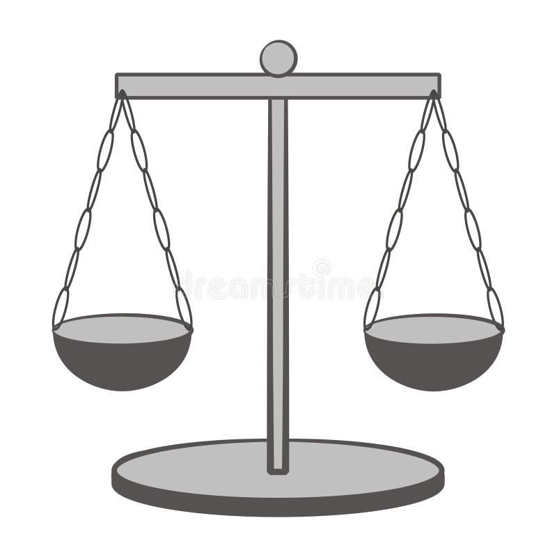 Skalen von Gerechtigkeit stock abbildung Skalen von Gerechtigkeit stock abbildung