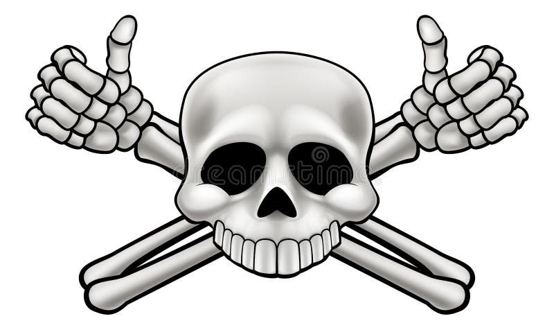 Skalle och Crossbones stock illustrationer Skalle och Crossbones stock illustrationer