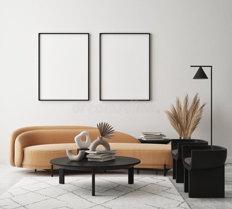 Skandinaviskt 3d-exempel ger 3d-illustration vektor illustrationer